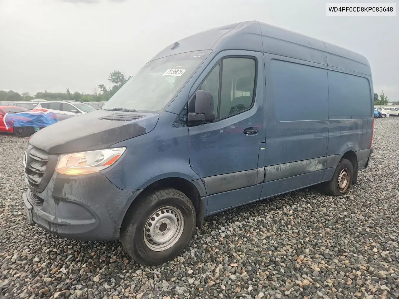 2019 Mercedes-Benz Sprinter 2500/3500 Delivery Van VIN: WD4PF0CD8KP085648 Lot: 79136075