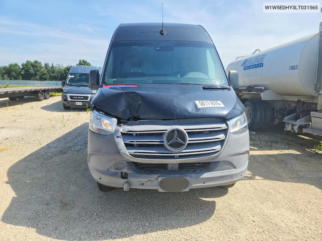 2020 Mercedes-Benz Sprinter 3500 VIN: W1W5EDHY3LT031565 Lot: 58111676