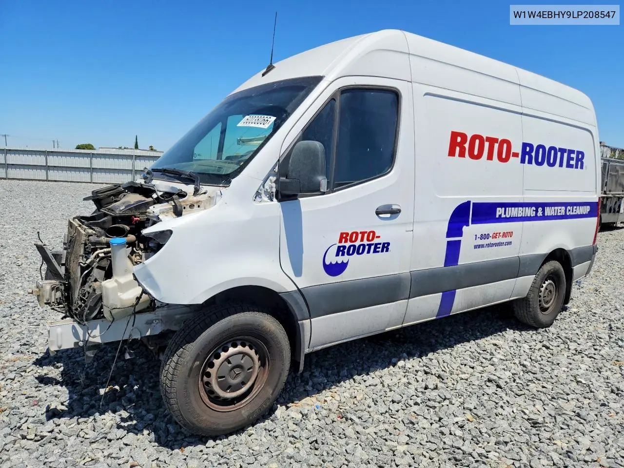 2020 Mercedes-Benz Sprinter 2500 Delivery Van VIN: W1W4EBHY9LP208547 Lot: 60038066