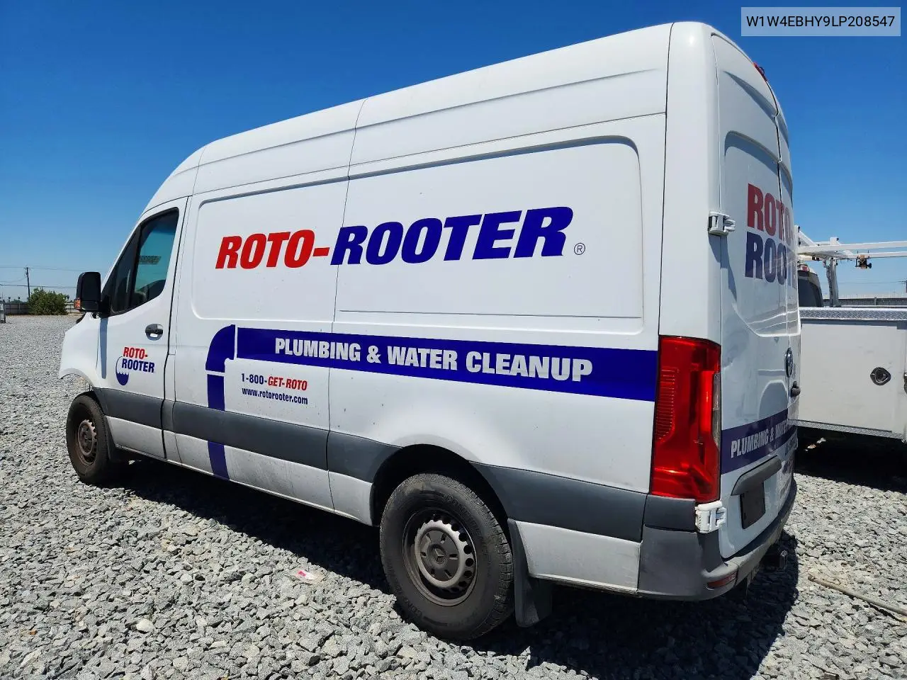 2020 Mercedes-Benz Sprinter 2500 Delivery Van VIN: W1W4EBHY9LP208547 Lot: 60038066