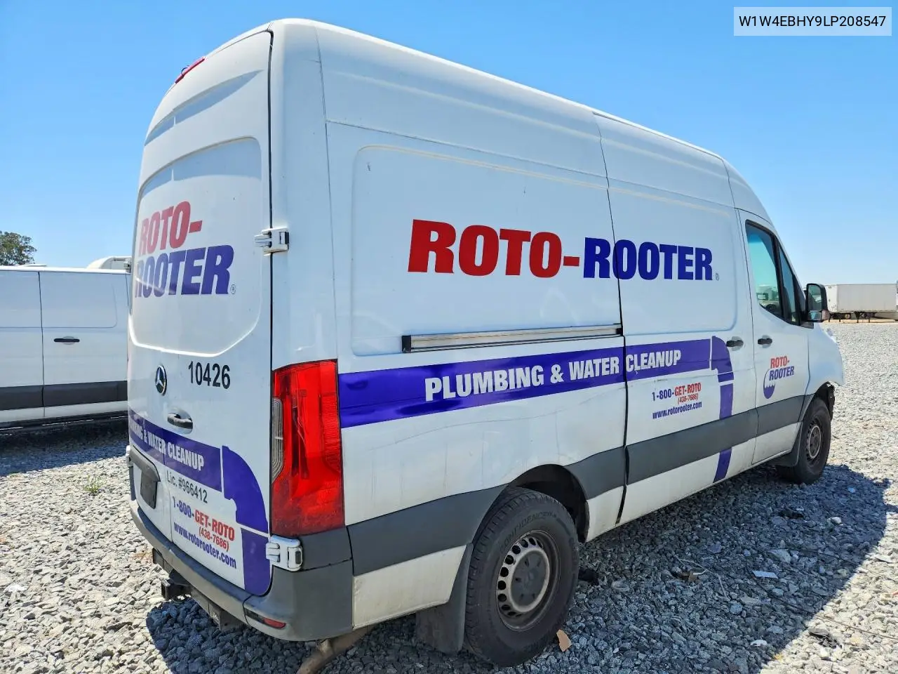 2020 Mercedes-Benz Sprinter 2500 Delivery Van VIN: W1W4EBHY9LP208547 Lot: 60038066
