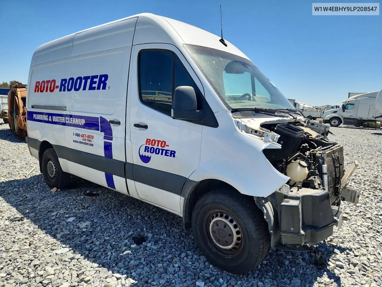2020 Mercedes-Benz Sprinter 2500 Delivery Van VIN: W1W4EBHY9LP208547 Lot: 60038066
