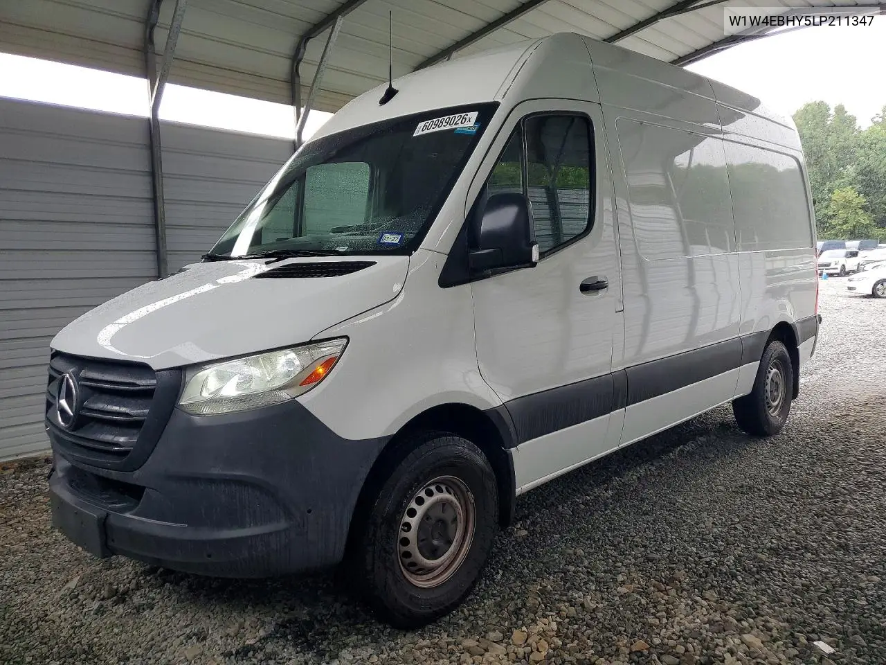 2020 Mercedes-Benz Sprinter 2500 Delivery Van VIN: W1W4EBHY5LP211347 Lot: 60989026