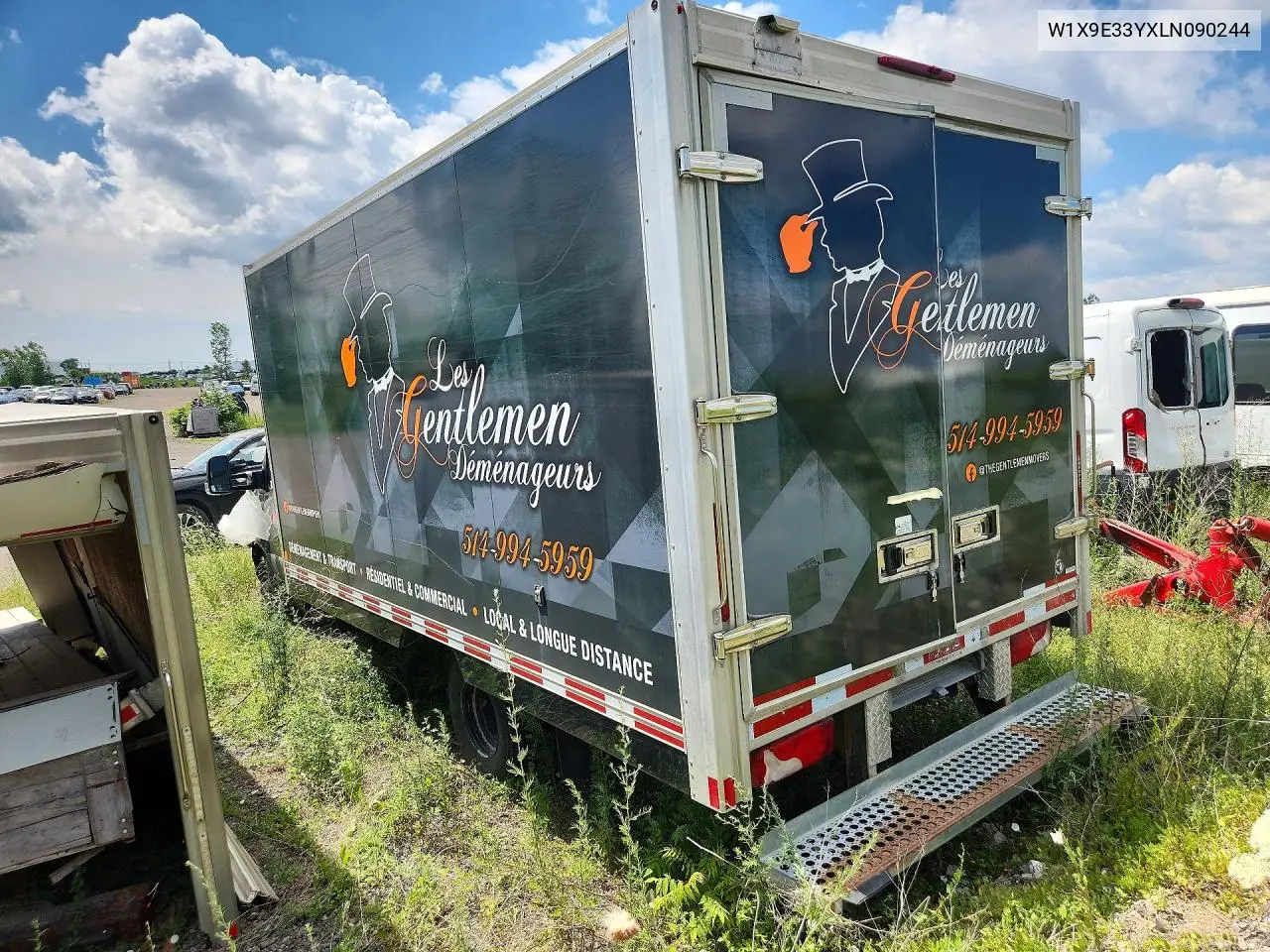 2020 Mercedes-Benz Sprinter 3500 VIN: W1X9E33YXLN090244 Lot: 85623145