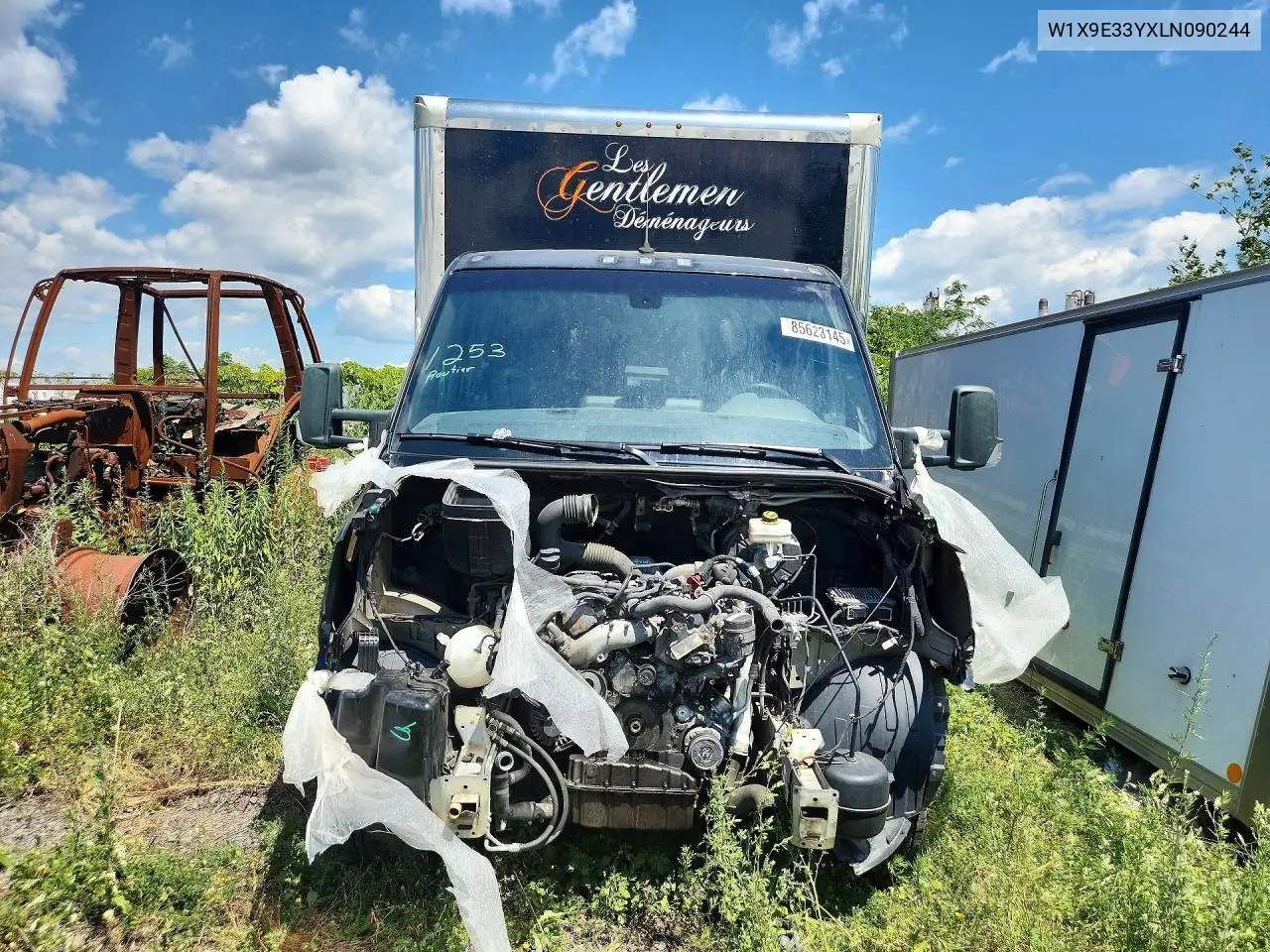 2020 Mercedes-Benz Sprinter 3500 VIN: W1X9E33YXLN090244 Lot: 85623145