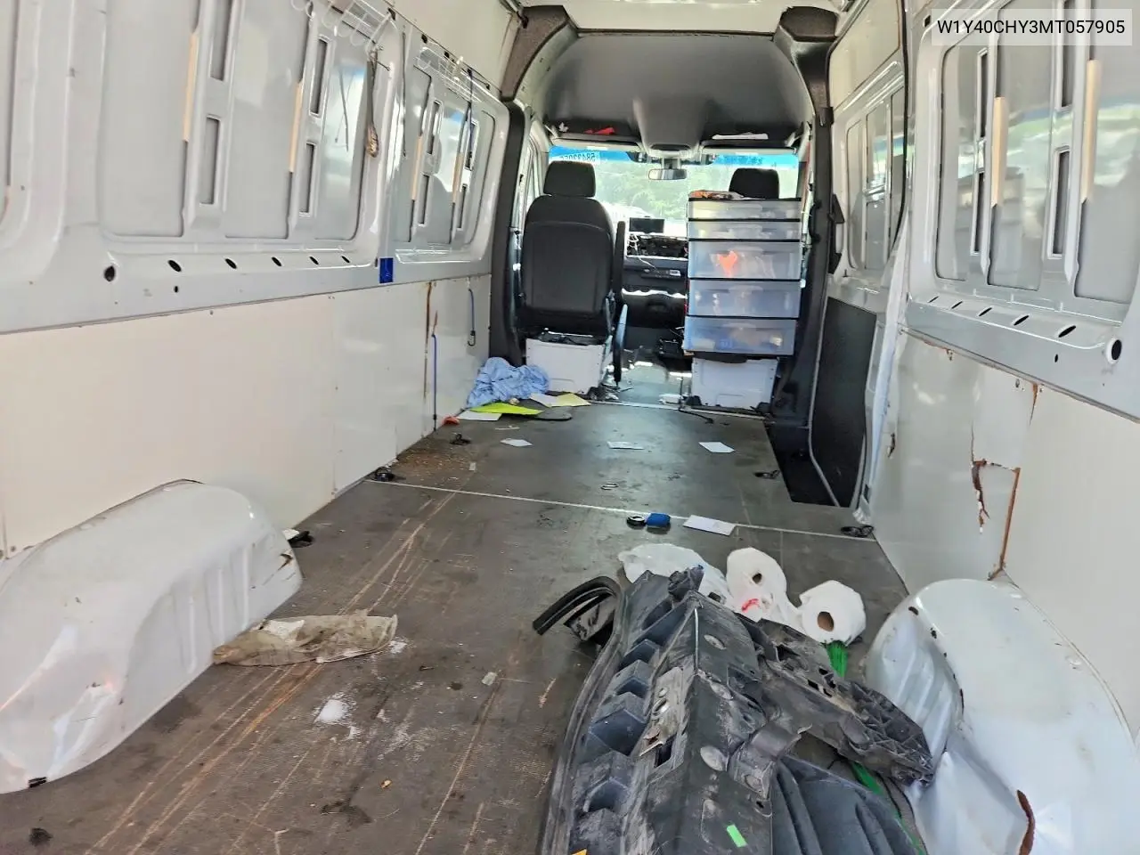 2021 Mercedes-Benz Sprinter 2500 Delivery Van VIN: W1Y40CHY3MT057905 Lot: 58433956