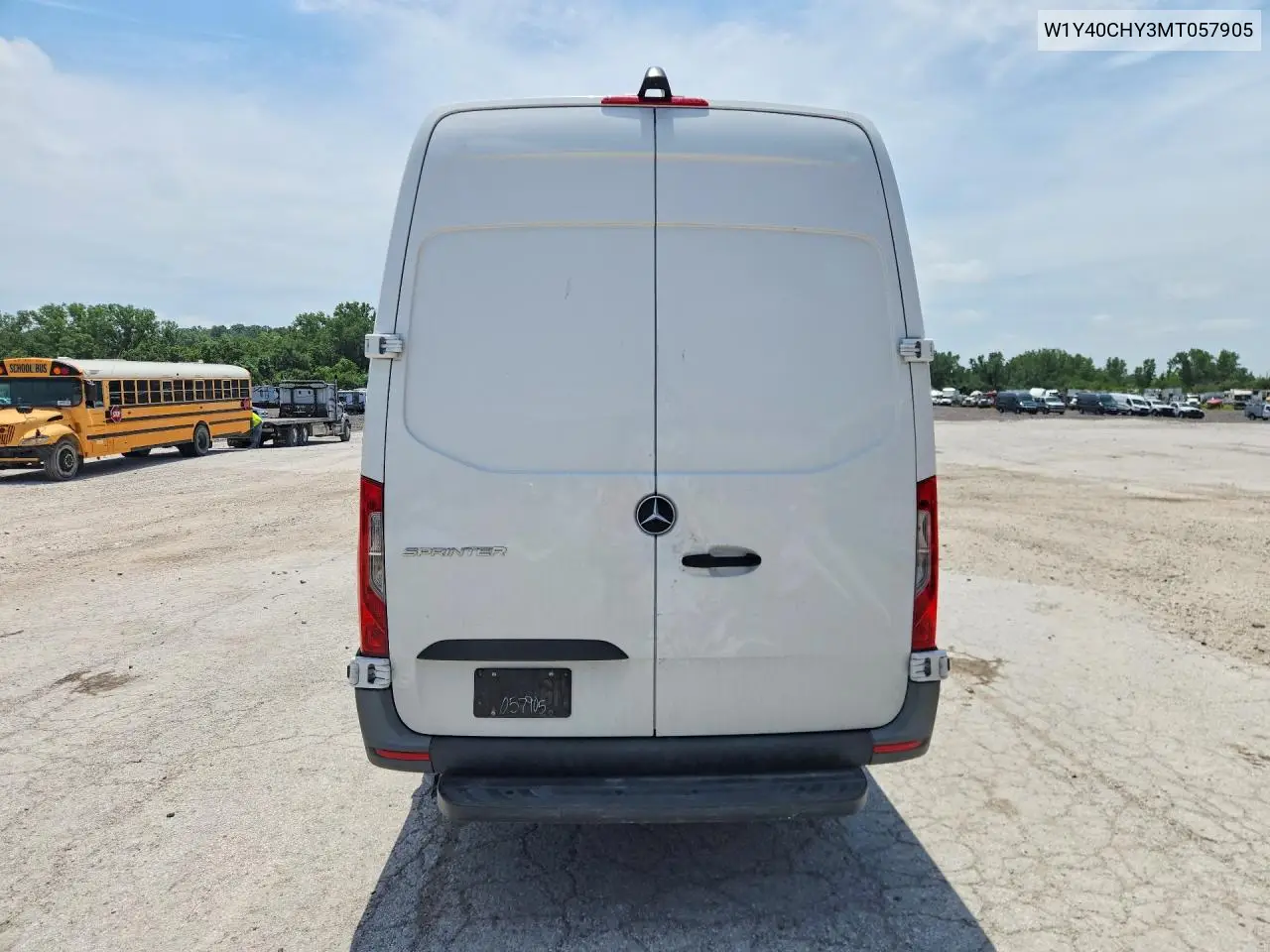 2021 Mercedes-Benz Sprinter 2500 Delivery Van VIN: W1Y40CHY3MT057905 Lot: 58433956