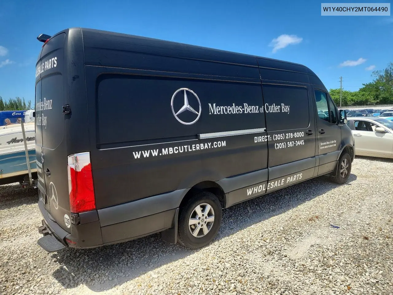 2021 Mercedes-Benz Sprinter 2500 Delivery Van VIN: W1Y40CHY2MT064490 Lot: 58646776
