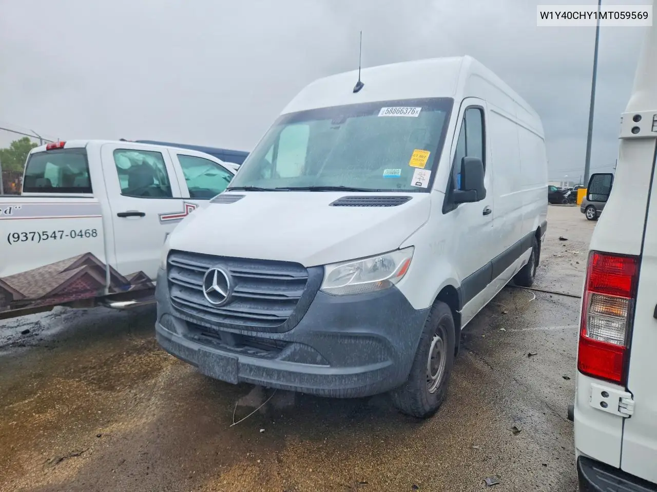 2021 Mercedes-Benz Sprinter 2500 Delivery Van VIN: W1Y40CHY1MT059569 Lot: 58866376
