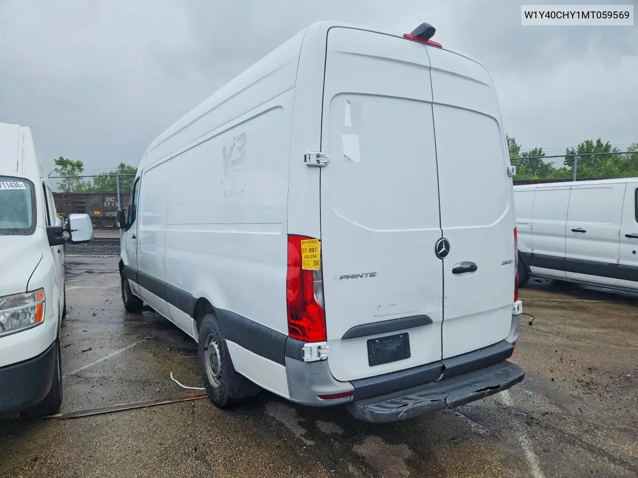 2021 Mercedes-Benz Sprinter 2500 Delivery Van VIN: W1Y40CHY1MT059569 Lot: 58866376