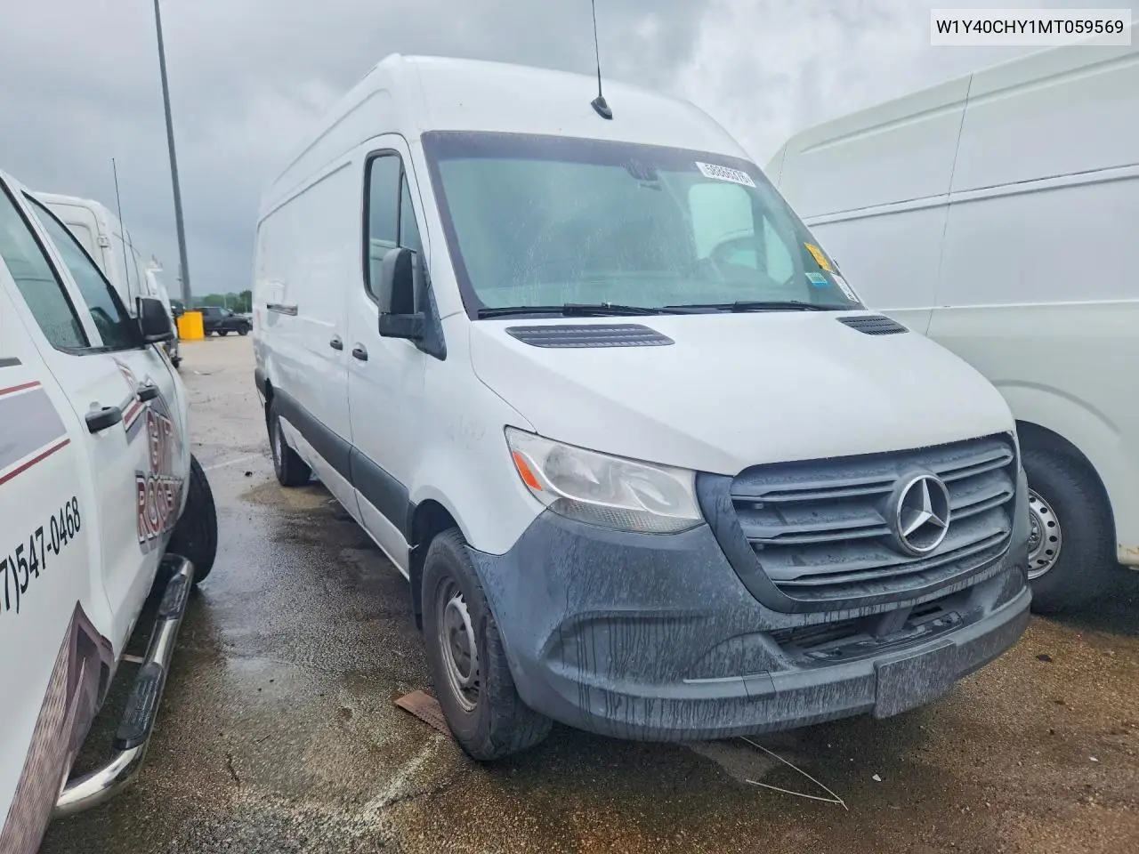 2021 Mercedes-Benz Sprinter 2500 Delivery Van VIN: W1Y40CHY1MT059569 Lot: 58866376