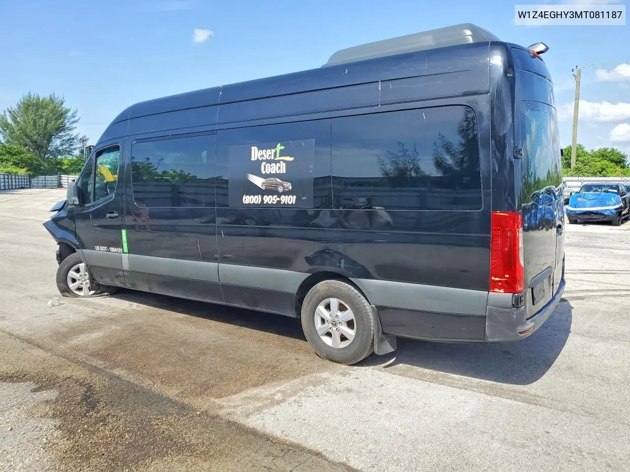 2021 Mercedes-Benz Sprinter 2500 VIN: W1Z4EGHY3MT081187 Lot: 59596996