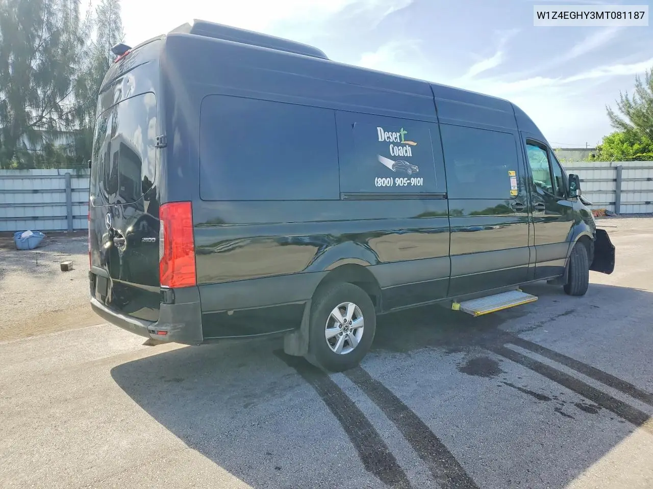 2021 Mercedes-Benz Sprinter 2500 VIN: W1Z4EGHY3MT081187 Lot: 59596996