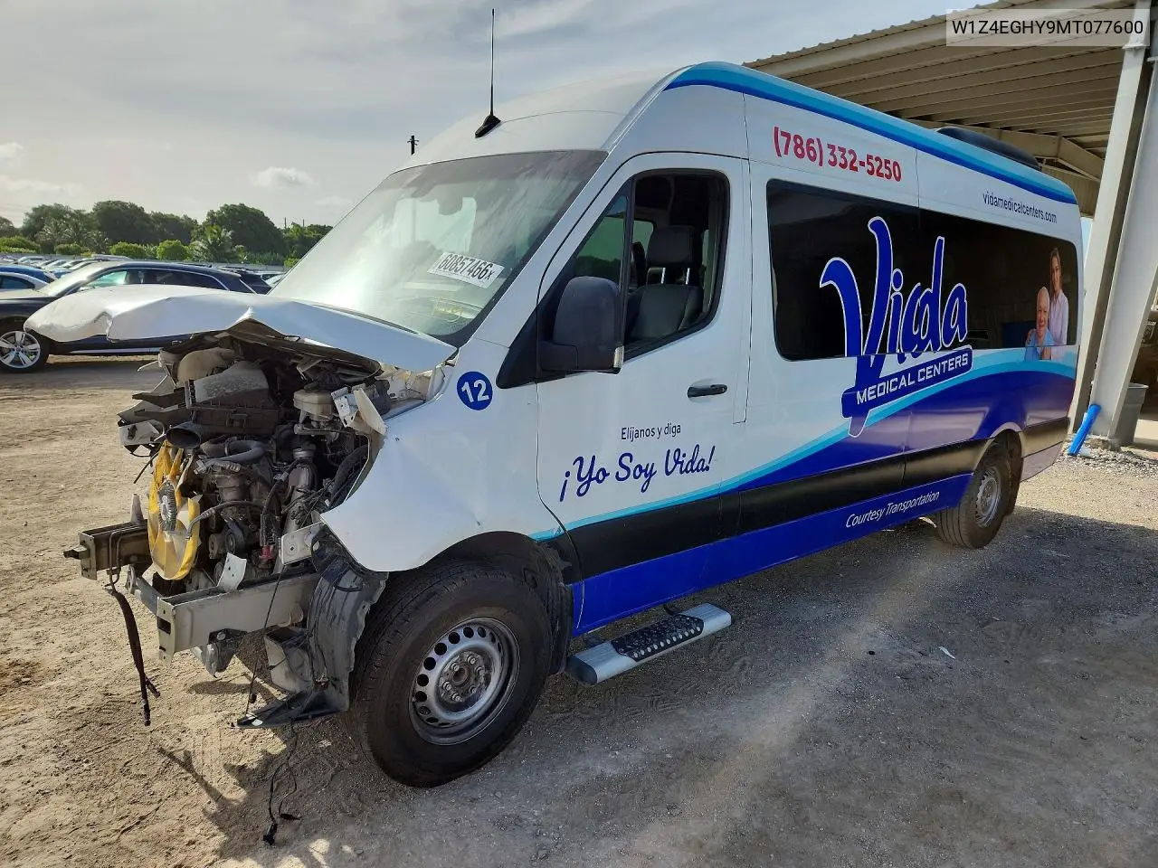 2021 Mercedes-Benz Sprinter 2500 VIN: W1Z4EGHY9MT077600 Lot: 60857466