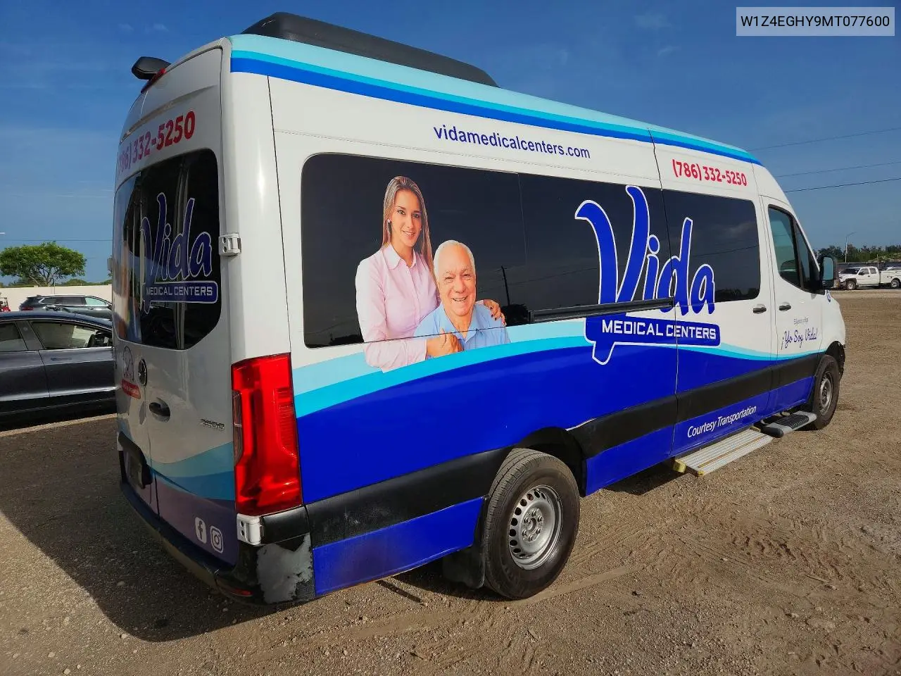 2021 Mercedes-Benz Sprinter 2500 VIN: W1Z4EGHY9MT077600 Lot: 60857466