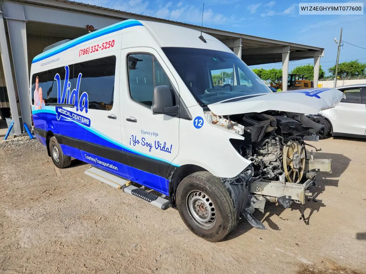 2021 Mercedes-Benz Sprinter 2500 VIN: W1Z4EGHY9MT077600 Lot: 60857466
