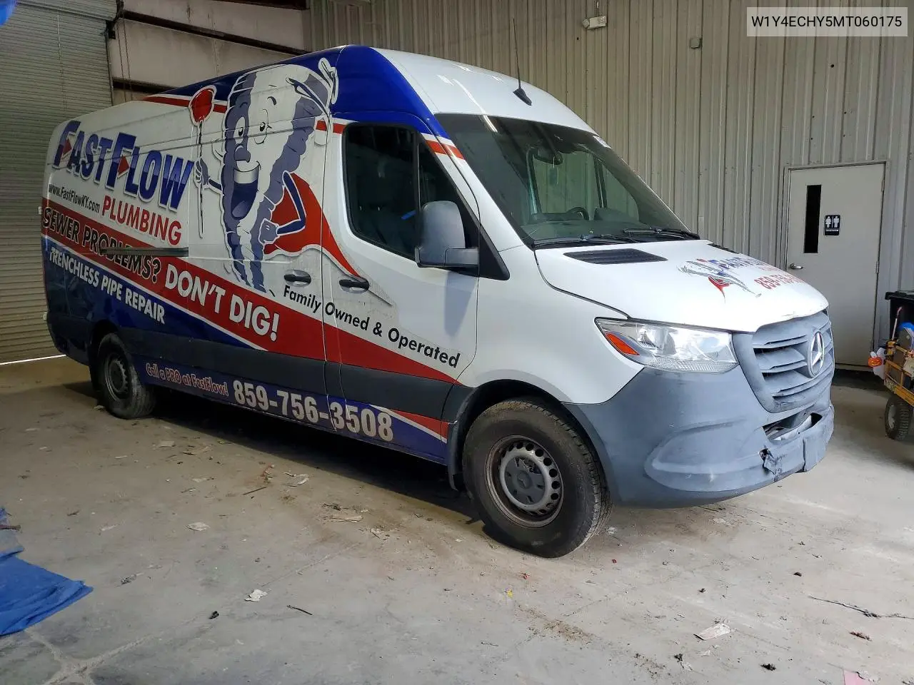 2021 Mercedes-Benz Sprinter 2500 VIN: W1Y4ECHY5MT060175 Lot: 61082136