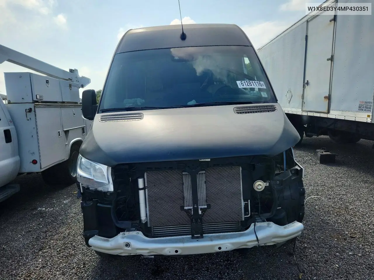 2021 Mercedes-Benz Sprinter 3500 VIN: W1X8ED3Y4MP430351 Lot: 61281116