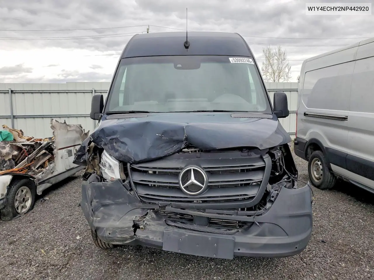 2022 Mercedes Benz Sprinter 2500 VIN: W1Y4ECHY2NP442920 Lot: 53093746