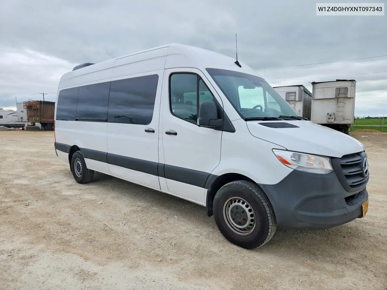 2022 Mercedes-Benz Sprinter 2500 VIN: W1Z4DGHYXNT097343 Lot: 53694006