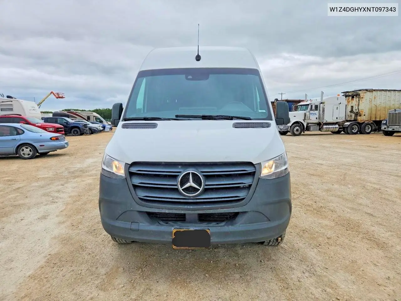 2022 Mercedes-Benz Sprinter 2500 VIN: W1Z4DGHYXNT097343 Lot: 53694006