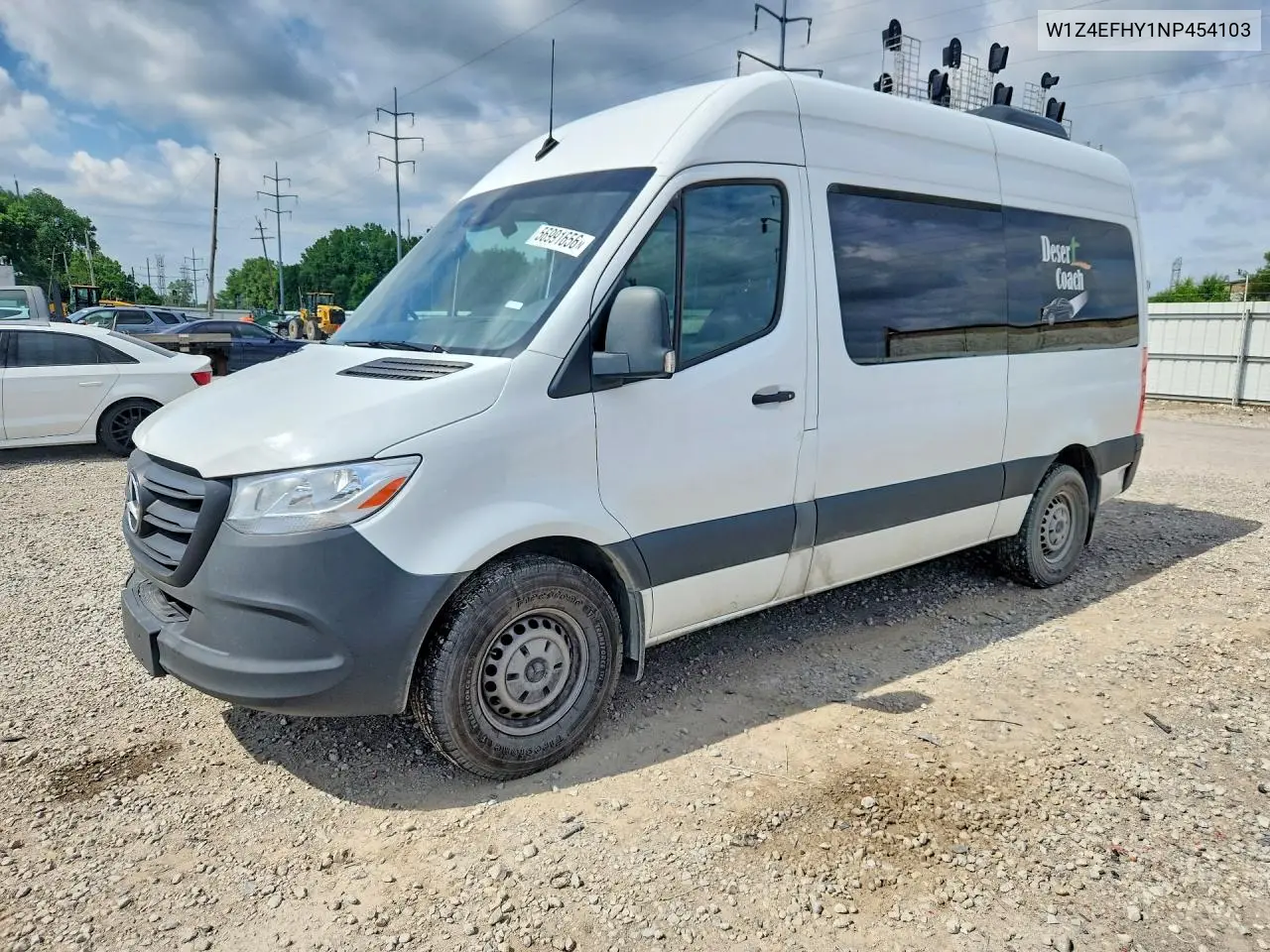 2022 Mercedes-Benz Sprinter 2500 VIN: W1Z4EFHY1NP454103 Lot: 56991656