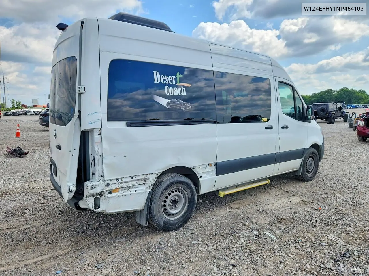 2022 Mercedes-Benz Sprinter 2500 VIN: W1Z4EFHY1NP454103 Lot: 56991656