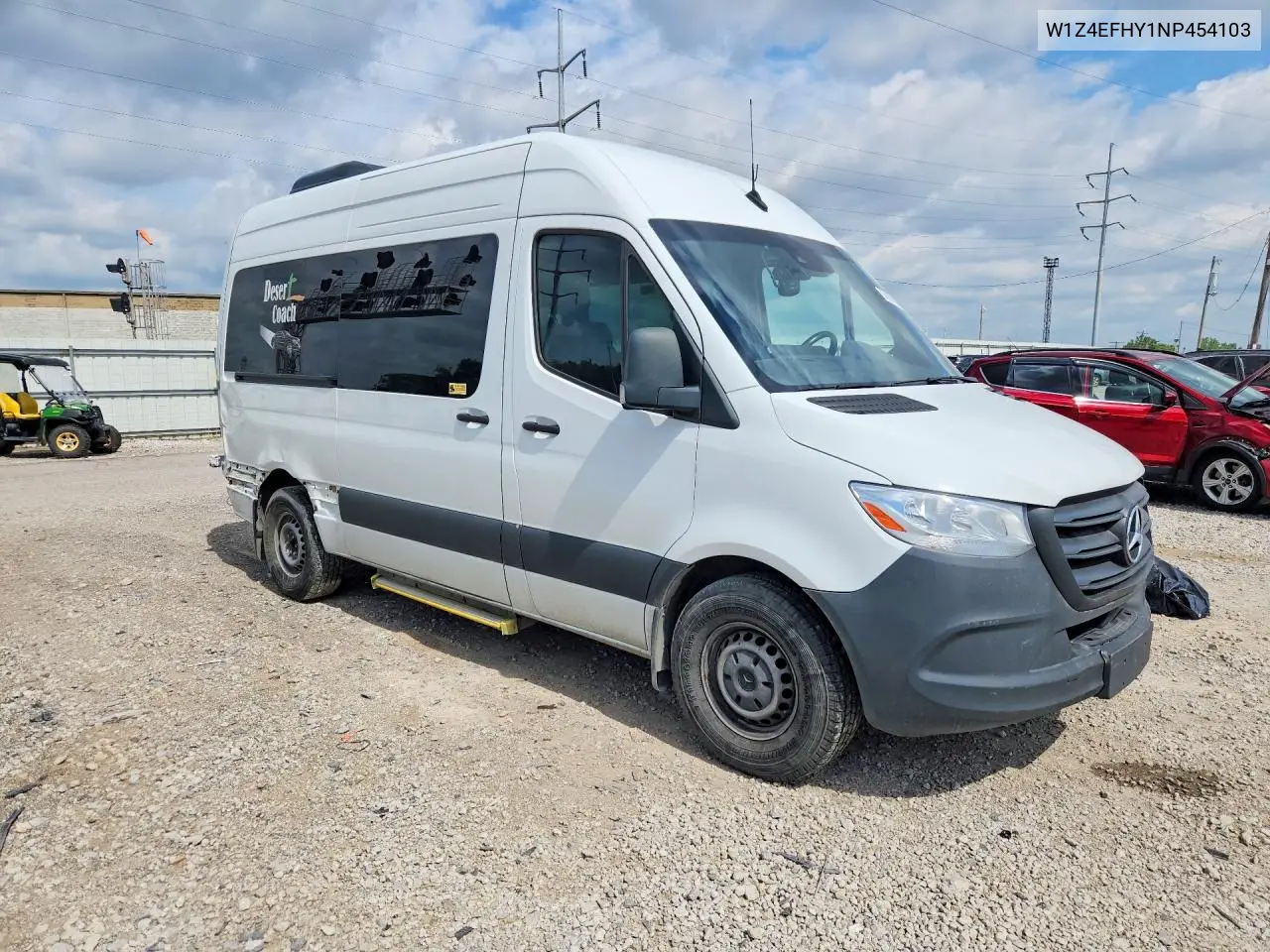 2022 Mercedes-Benz Sprinter 2500 VIN: W1Z4EFHY1NP454103 Lot: 56991656