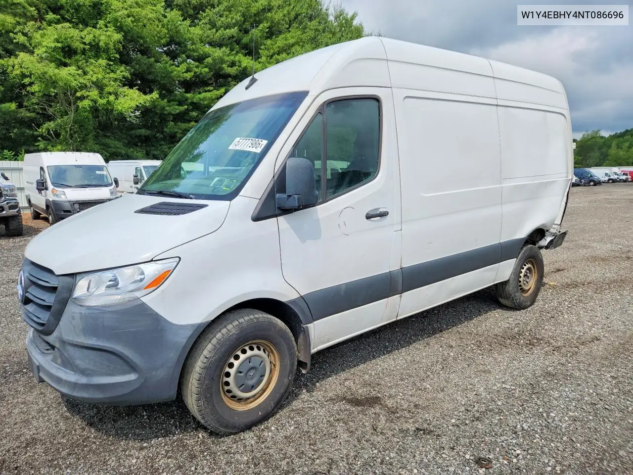 2022 Mercedes-Benz Sprinter 2500 Delivery Van VIN: W1Y4EBHY4NT086696 Lot: 57777986