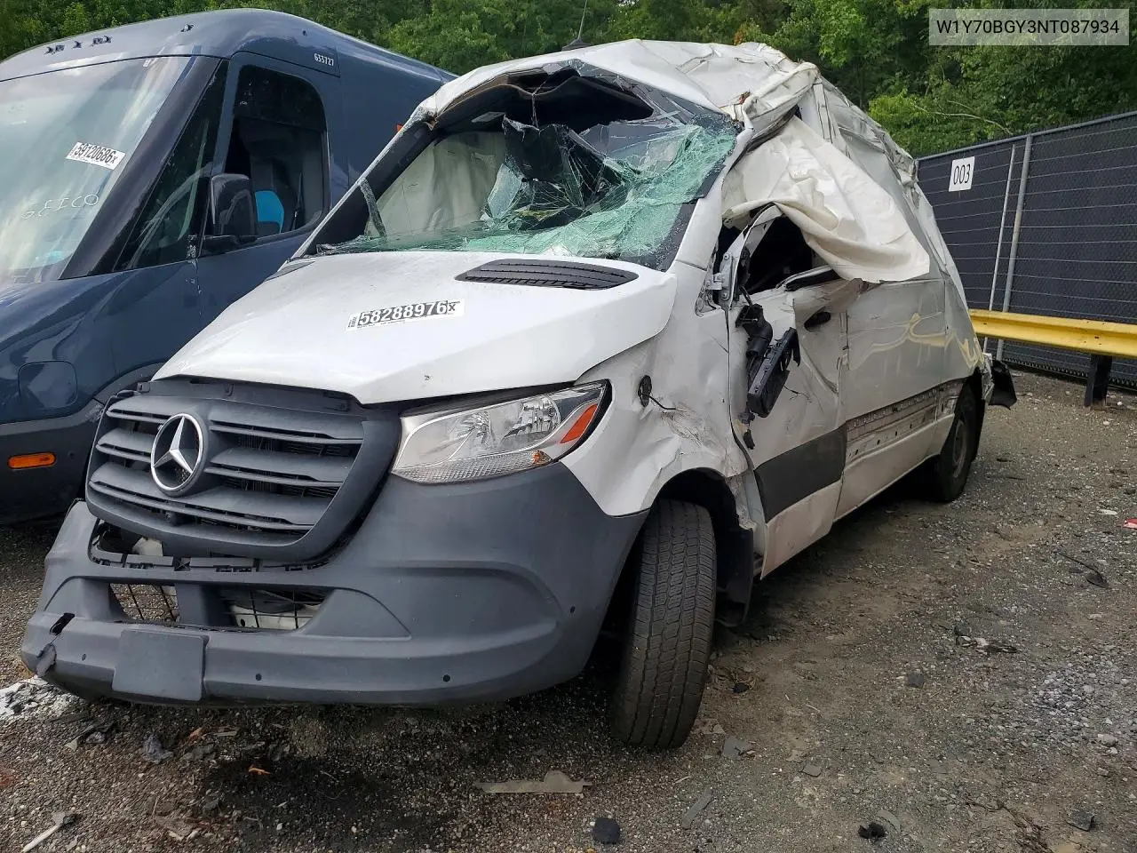 2022 Mercedes-Benz Sprinter 1500 VIN: W1Y70BGY3NT087934 Lot: 58288976