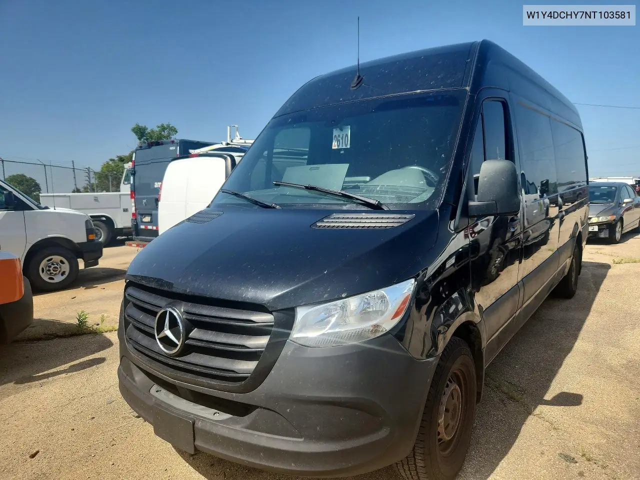 2022 Mercedes-Benz Sprinter 2500 VIN: W1Y4DCHY7NT103581 Lot: 59136256