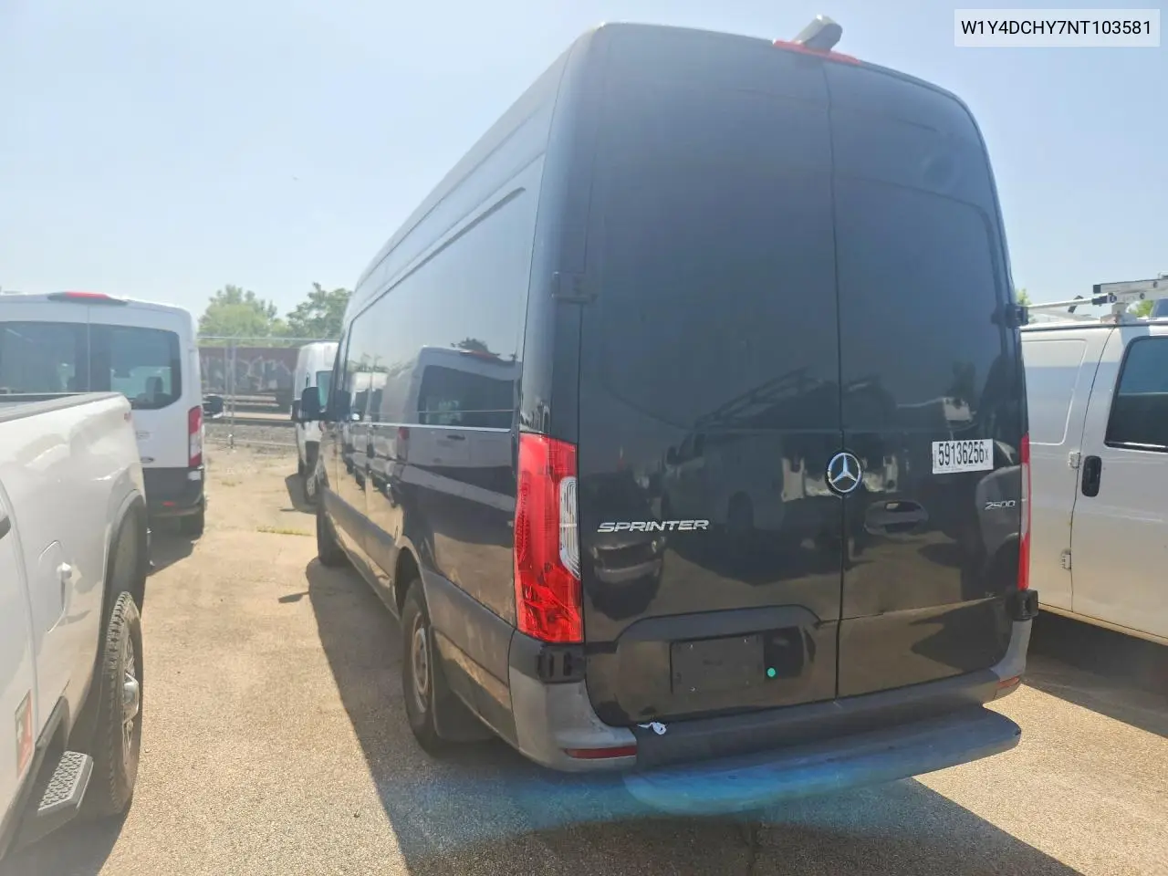 2022 Mercedes-Benz Sprinter 2500 VIN: W1Y4DCHY7NT103581 Lot: 59136256