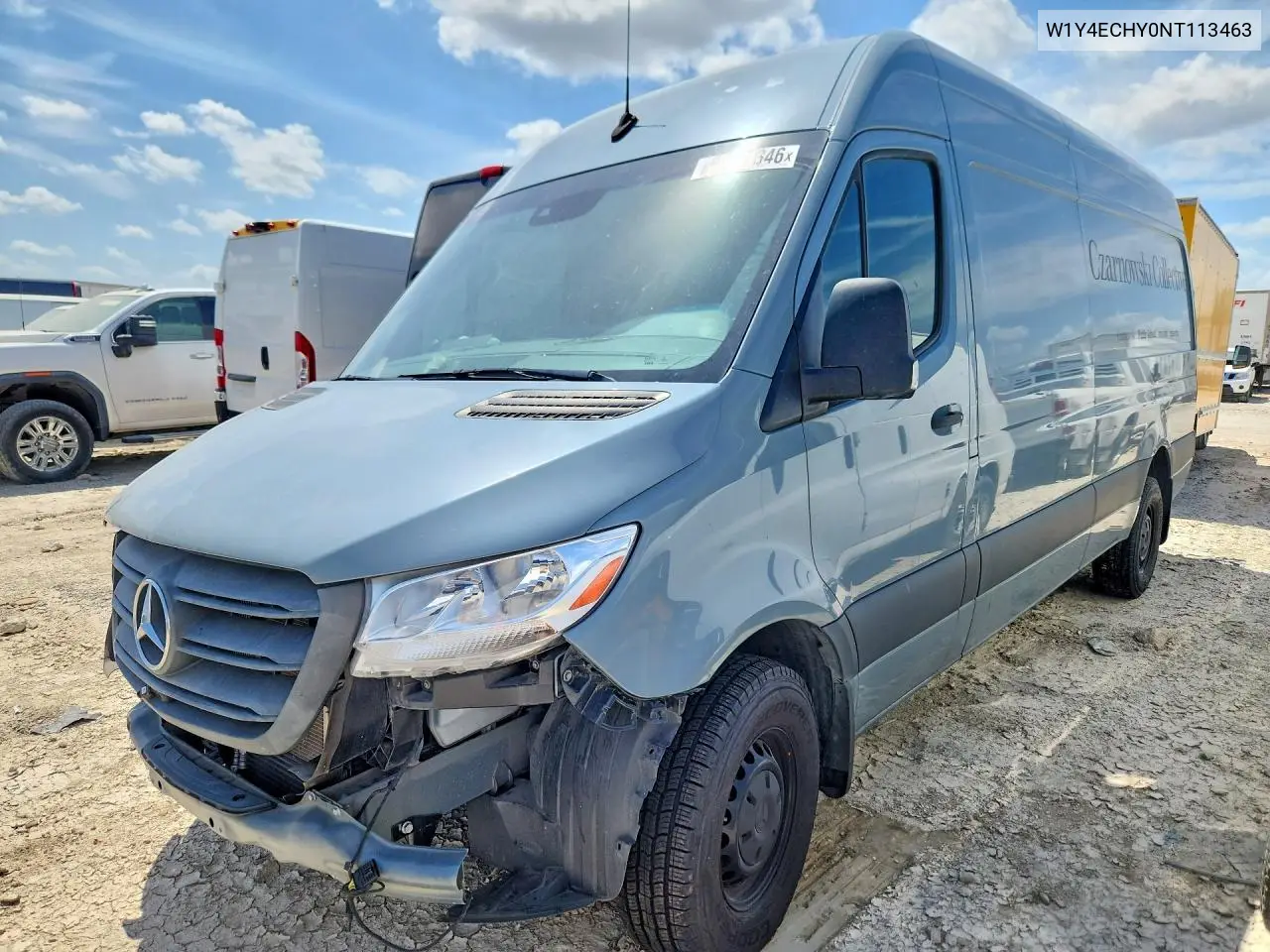 2022 Mercedes-Benz Sprinter 2500 Delivery Van VIN: W1Y4ECHY0NT113463 Lot: 60521346