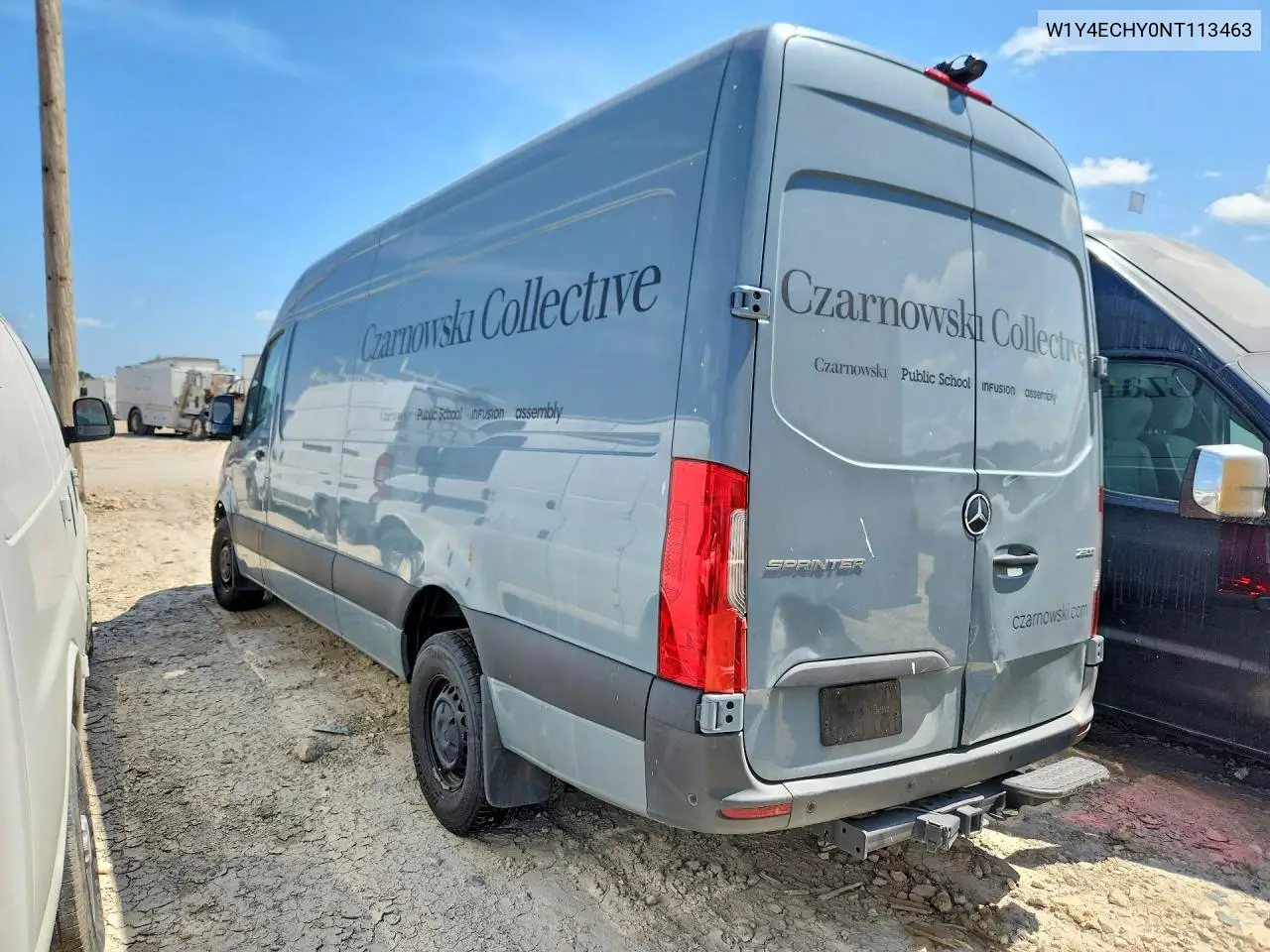 2022 Mercedes-Benz Sprinter 2500 Delivery Van VIN: W1Y4ECHY0NT113463 Lot: 60521346
