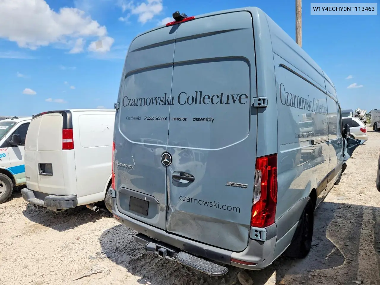 2022 Mercedes-Benz Sprinter 2500 Delivery Van VIN: W1Y4ECHY0NT113463 Lot: 60521346