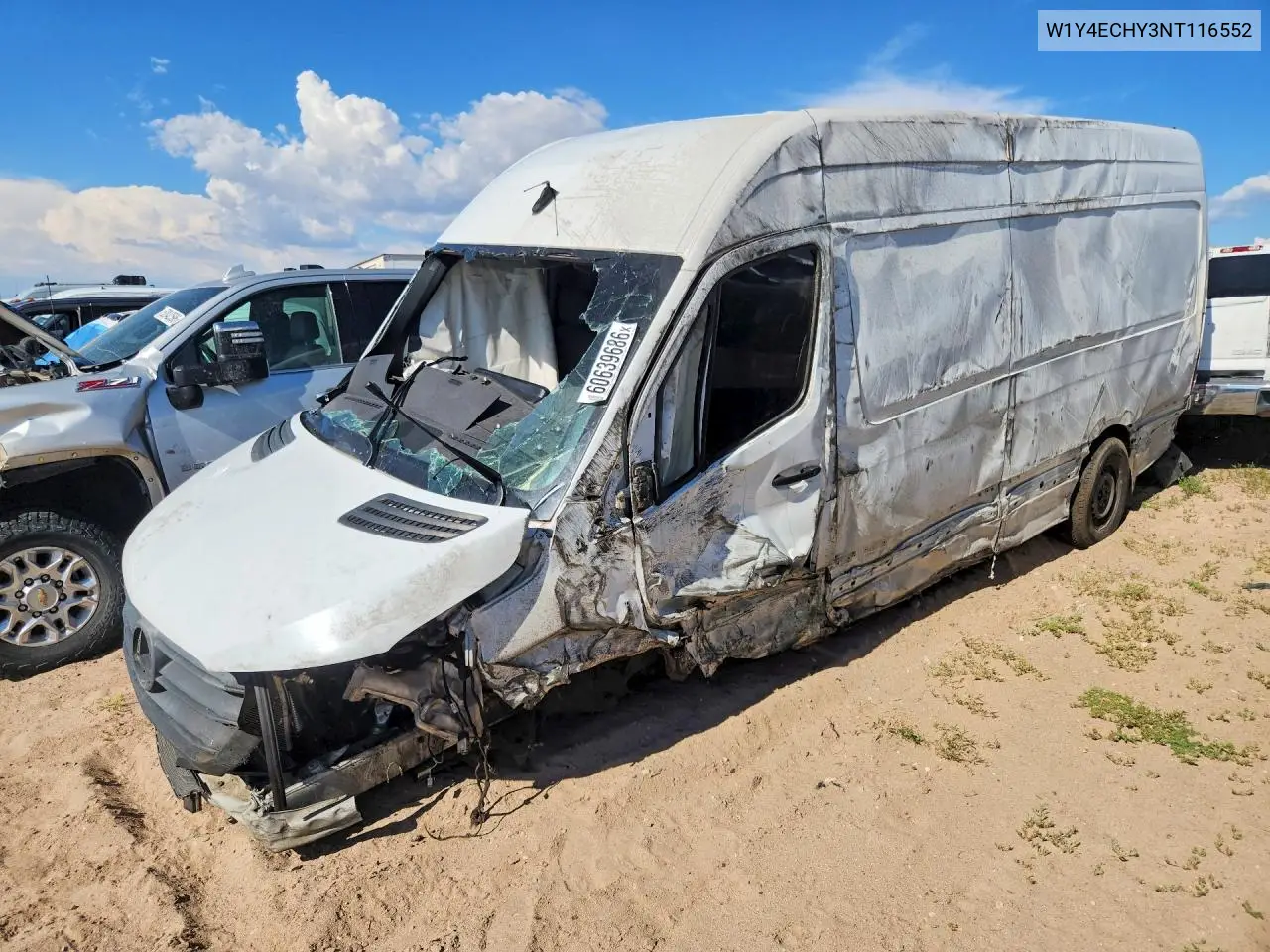 2022 Mercedes-Benz Sprinter 2500 VIN: W1Y4ECHY3NT116552 Lot: 60639686