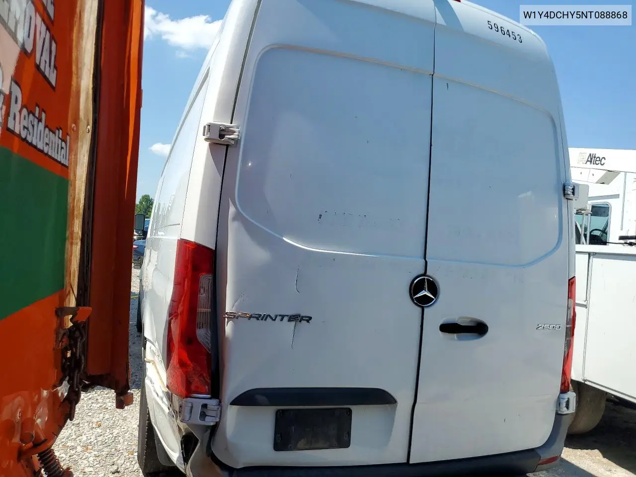 2022 Mercedes-Benz Sprinter 2500 VIN: W1Y4DCHY5NT088868 Lot: 61144406