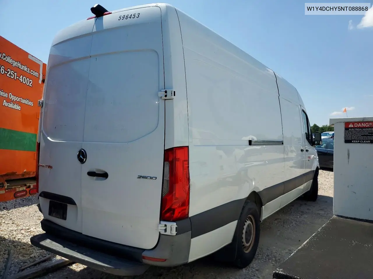 2022 Mercedes-Benz Sprinter 2500 VIN: W1Y4DCHY5NT088868 Lot: 61144406