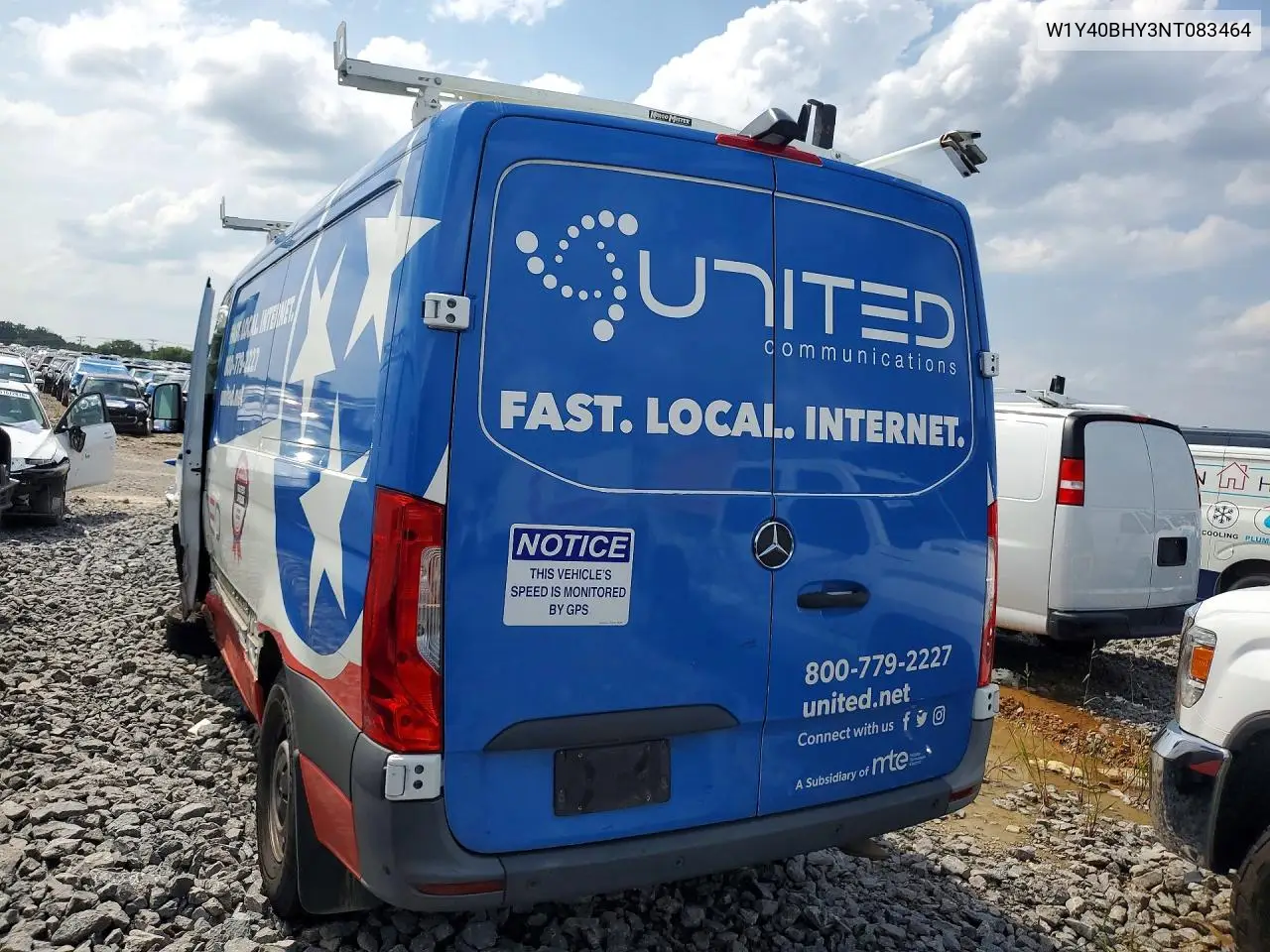 2022 Mercedes-Benz Sprinter 2500 VIN: W1Y40BHY3NT083464 Lot: 61298896