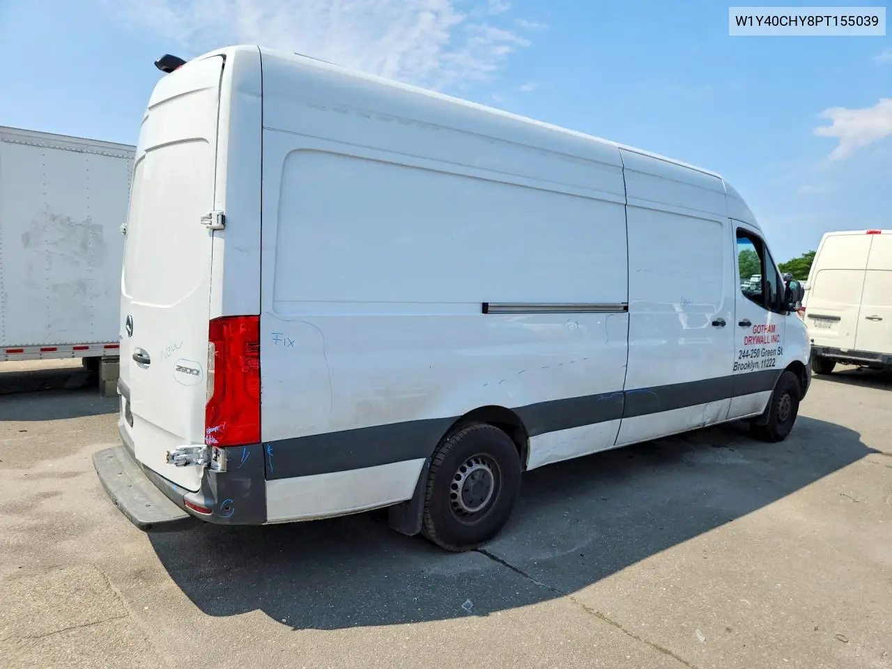 2023 Mercedes-Benz Sprinter 2500 Delivery Van VIN: W1Y40CHY8PT155039 Lot: 60522156