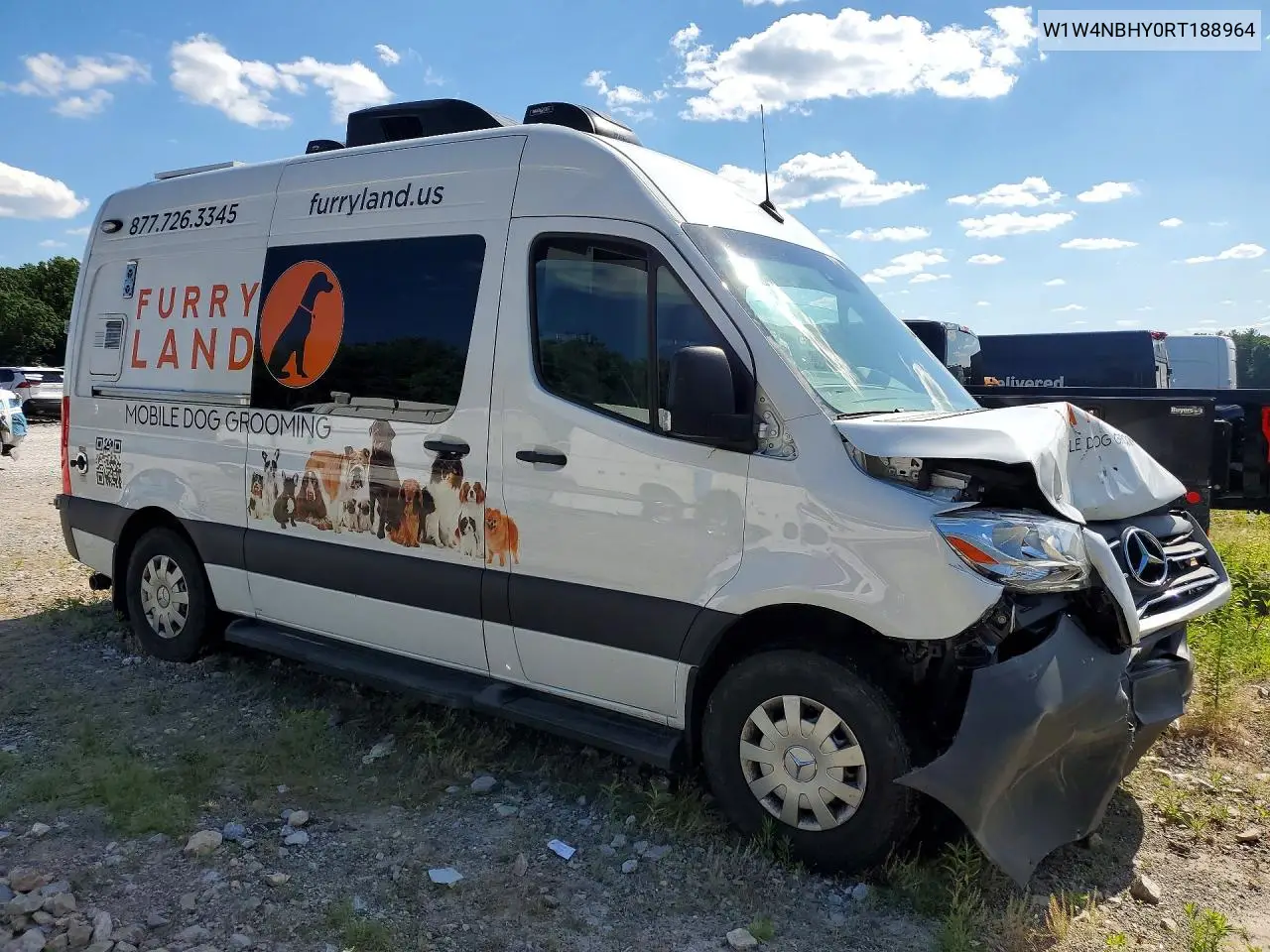 2024 Mercedes-Benz Sprinter 2500 VIN: W1W4NBHY0RT188964 Lot: 58039476