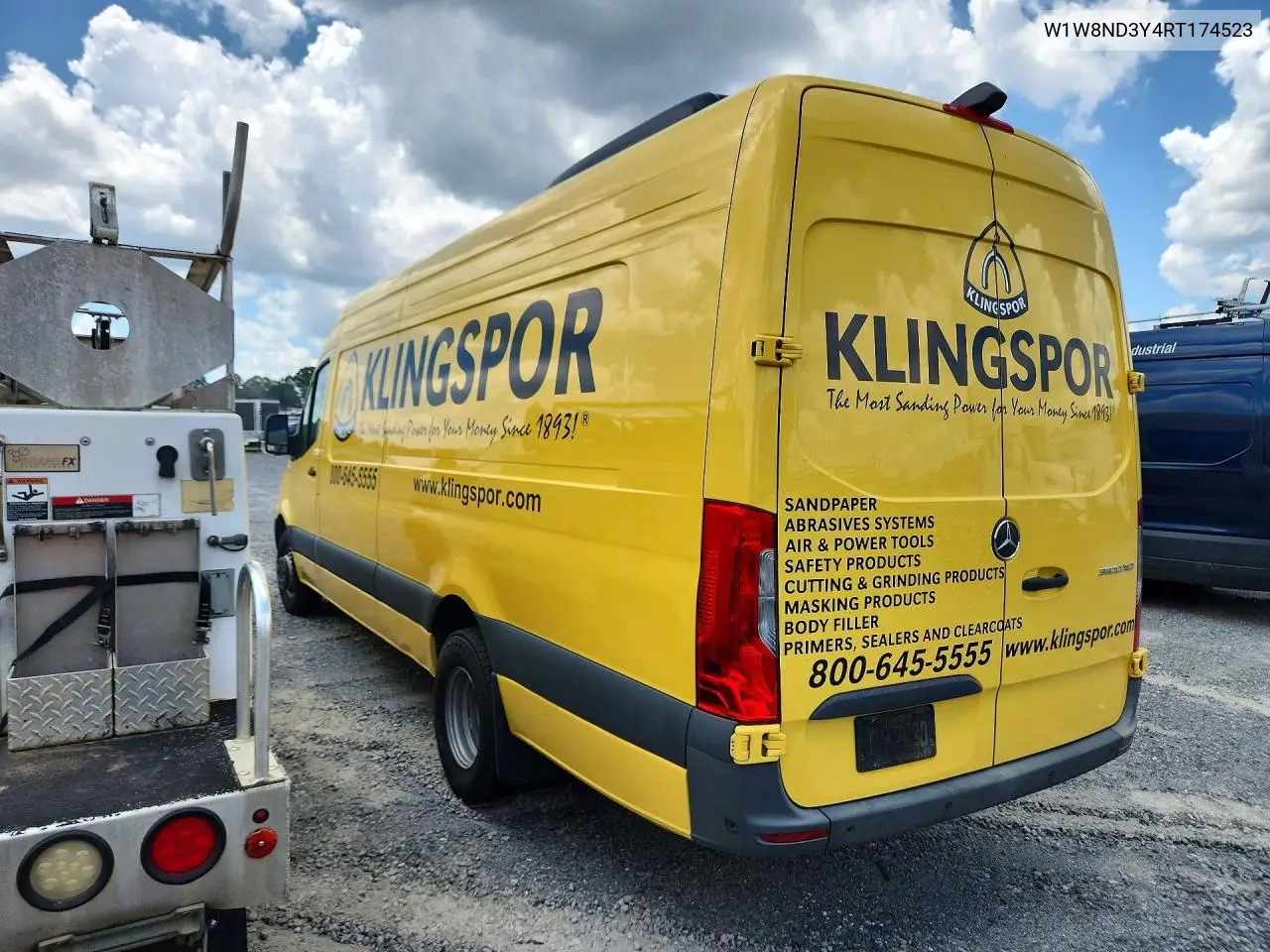 2024 Mercedes-Benz Sprinter 3500 VIN: W1W8ND3Y4RT174523 Lot: 58347386