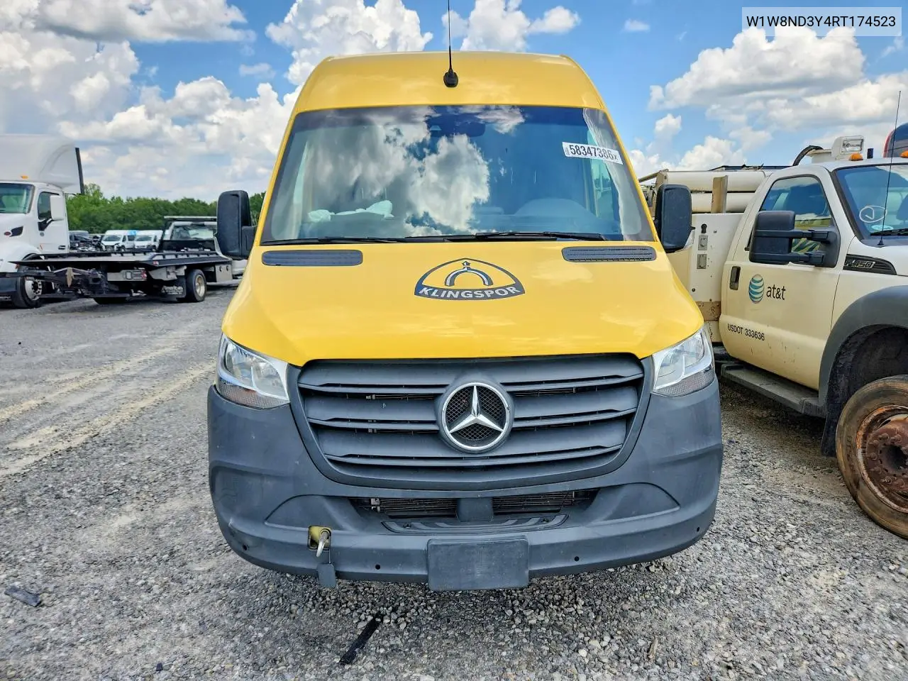 2024 Mercedes-Benz Sprinter 3500 VIN: W1W8ND3Y4RT174523 Lot: 58347386
