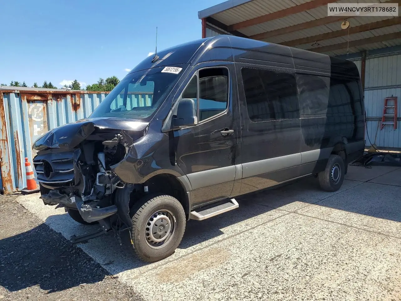 2024 Mercedes-Benz Sprinter 2500 VIN: W1W4NCVY3RT178682 Lot: 58612196
