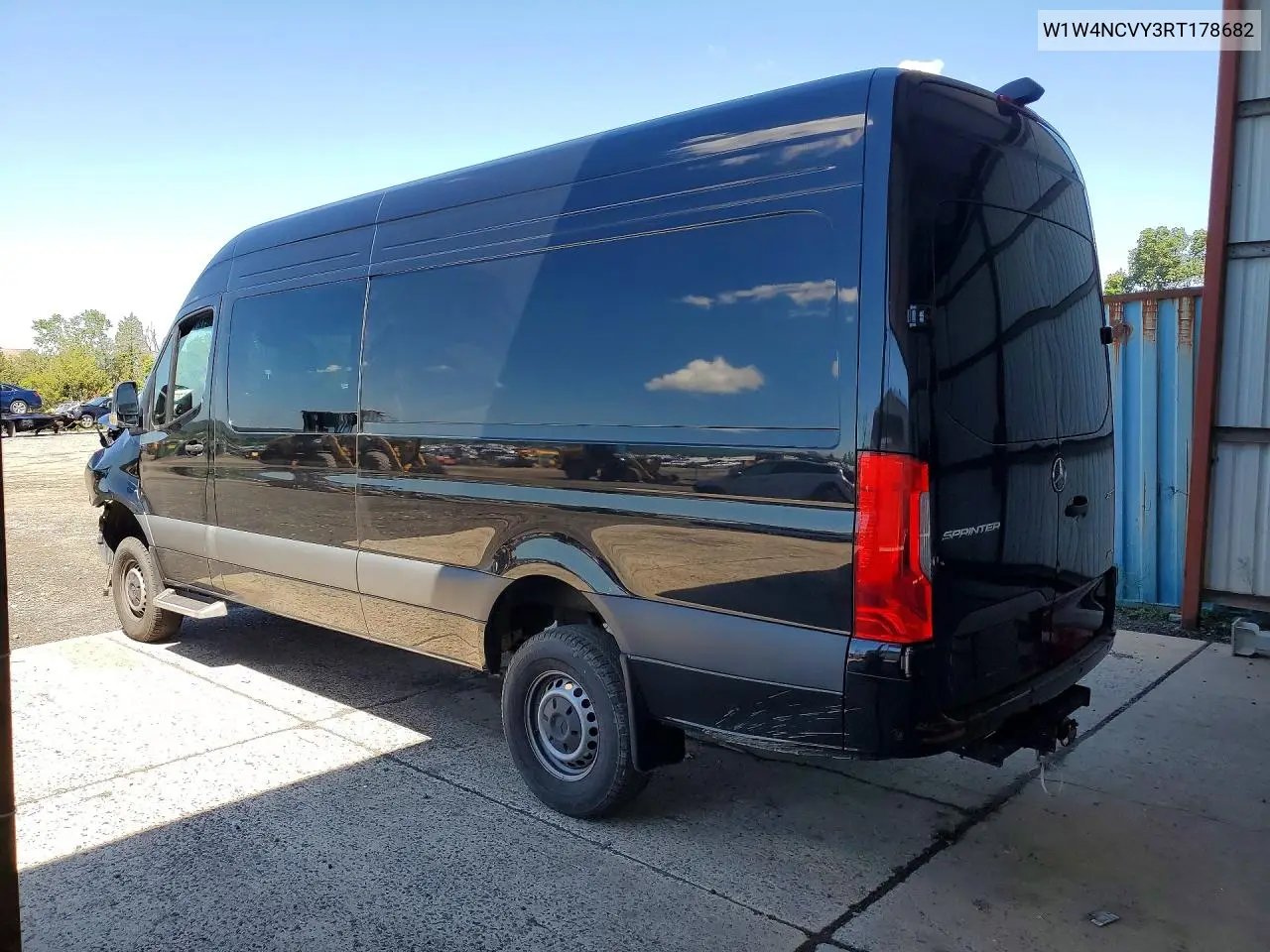 2024 Mercedes-Benz Sprinter 2500 VIN: W1W4NCVY3RT178682 Lot: 58612196