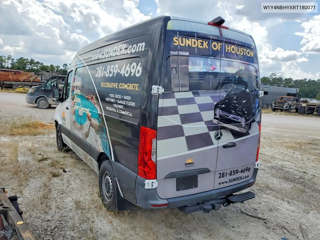 2024 Mercedes-Benz Sprinter 2500 VIN: W1Y4NBHYXRT180071 Lot: 59286176