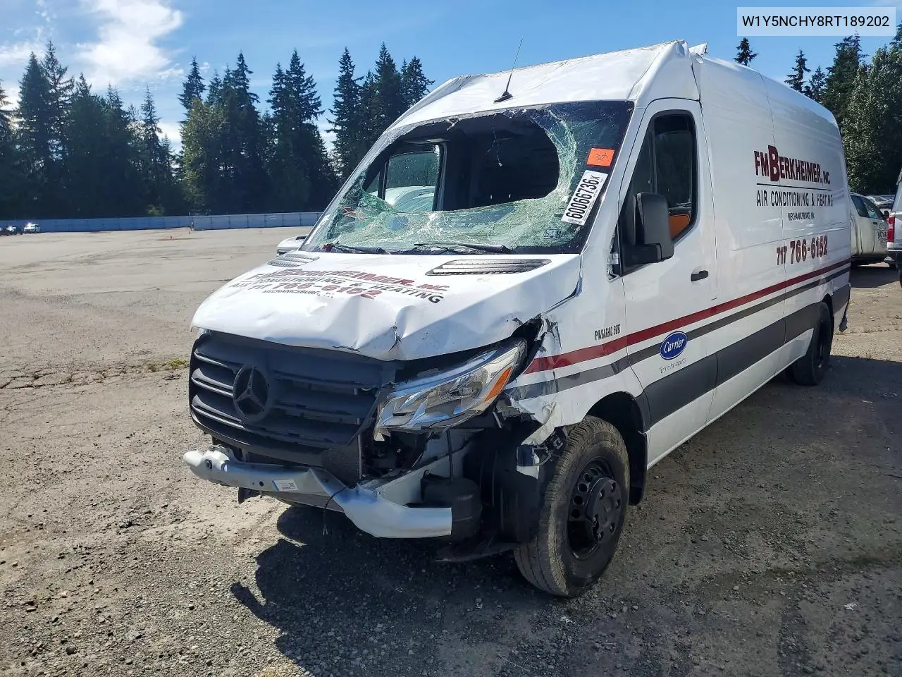 2024 Mercedes-Benz Sprinter 3500 VIN: W1Y5NCHY8RT189202 Lot: 60066736