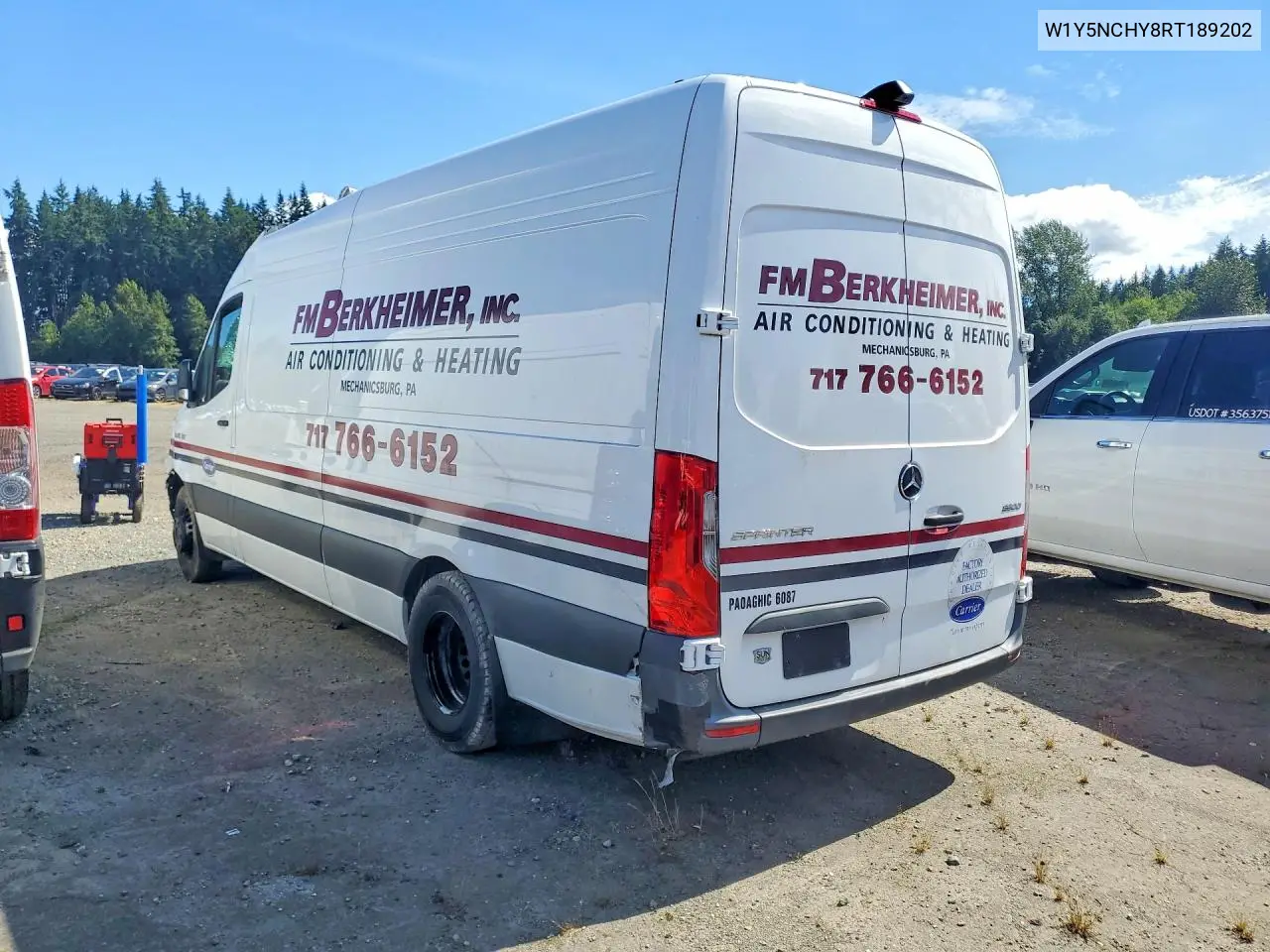 2024 Mercedes-Benz Sprinter 3500 VIN: W1Y5NCHY8RT189202 Lot: 60066736