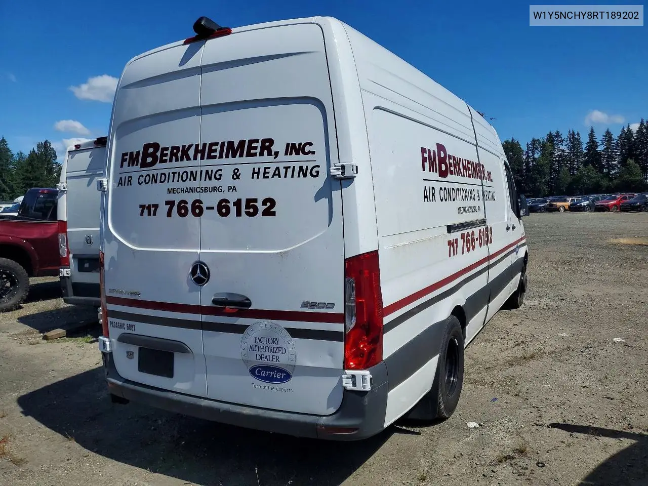 2024 Mercedes-Benz Sprinter 3500 VIN: W1Y5NCHY8RT189202 Lot: 60066736