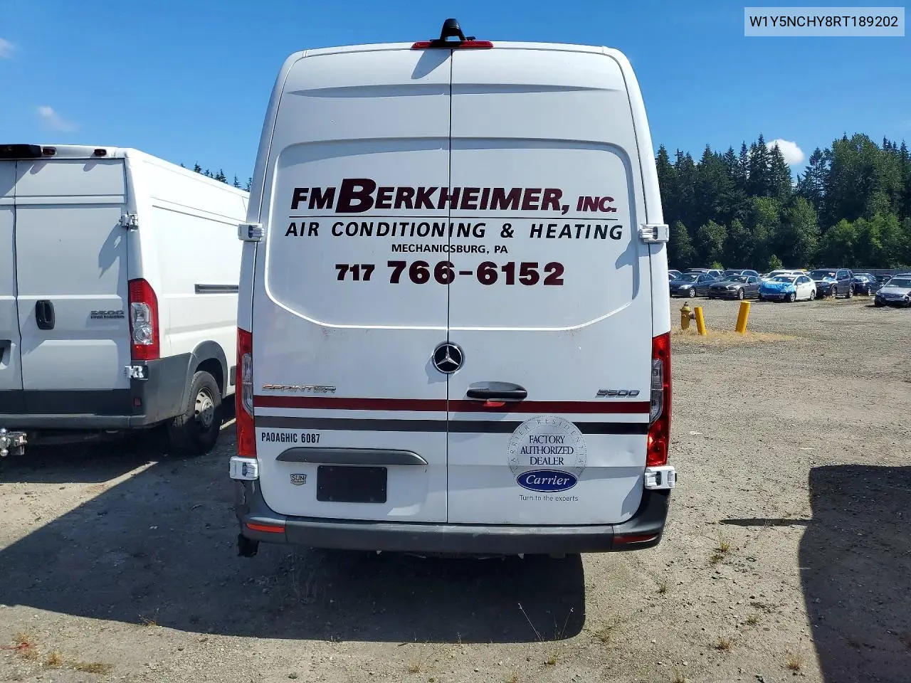 2024 Mercedes-Benz Sprinter 3500 VIN: W1Y5NCHY8RT189202 Lot: 60066736